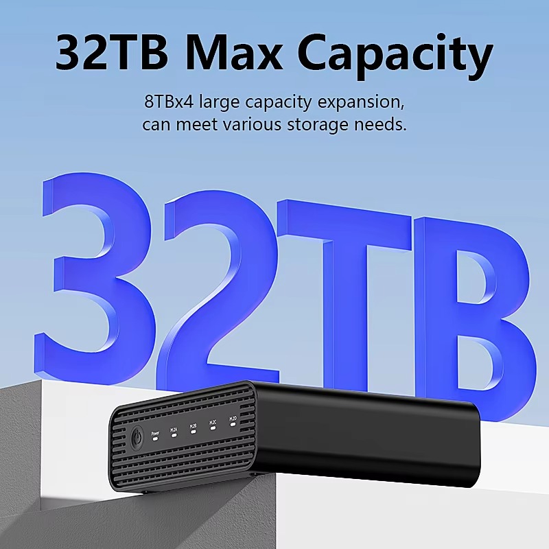 Aluminum M2 4-Bay USB4 Externa - Nvme Ssd review and price