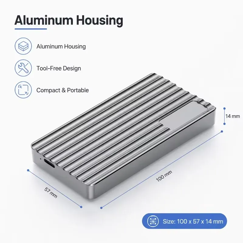 AP01 for Aluminum M.2 NVMe SSD - Usb4 40Gbps External Ssd 8Tb review and price